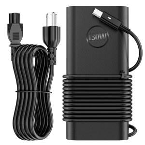 Westfly 130W USB C 노트북 충전기 타입 어댑터 Dell XPS 15 2in1 9575 Precision 5530 5550 5750 3560 3551 Latitude 7310 7210 9410 9520 5420 5510 전원 코드 호환
