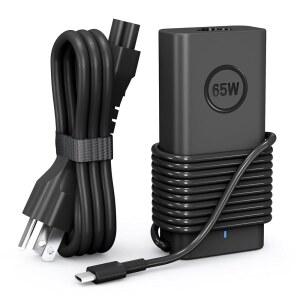 65W USB-C, Dell 노트북 충전기 XPS 13 및 Latitude 3340 3440 3540 3550 5420 5430 5520 5320 5340 5440 5450 7440 7640 7310 2-in-1 9440 2in1 - 전원 코드 포함