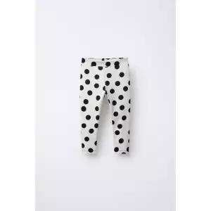 국내배송 ZARA 자라 아동 키즈 주니어 통기성 도트 레깅스 크림 8054567712 1677799