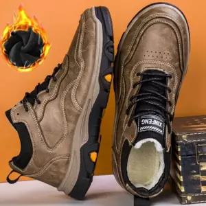 남성 트레킹화 남자 등산화 워커 남성 아웃도어화 데일리 캐주얼화 방지화 미끄럼 방한화 워커화 일상화