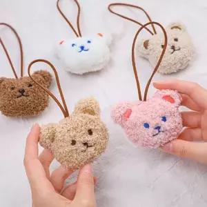 [하프클럽/]유치원 가방고리 곰돌이 네임택 키링 열쇠고리