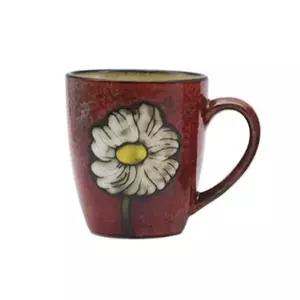 소담 머그컵 도자기 카페 머그잔 물컵 찻잔 레드 1P/도자기머그/예쁜머그컵/커피머그컵/부부잔/음료컵