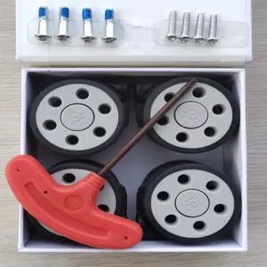 리모와 캐리어 호환 부품 교체용 수리 휠 바퀴 셀프수리 투명 스트랩 비밀번호 보호 그레이