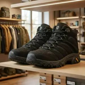 머렐 모압3 신세틱 미드 고어텍스 와이드 남성 등산화 방수 트레킹화 트리플블랙