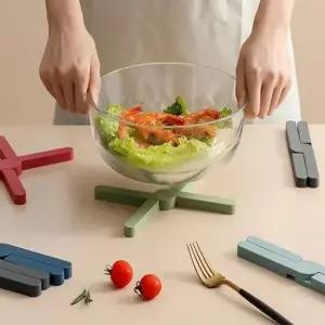 bns 파스텔 컬러 X자 냄비 그릇 받침대 미끄럼방지 패드