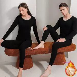 여성 양면피치 발열내의 내복세트 기모 겨울 보온 남녀 여자 남자 남성 얇은 방한 헴라인vwx102