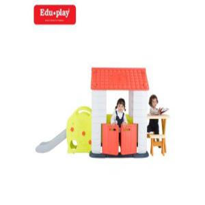 8) 쿠쿠토이즈 에듀플레이 하우스4 집+책상+미끄럼틀 코랄(77446)