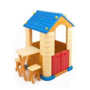 3) 쿠쿠토이즈 에듀플레이 하우스2 집+테이블의자세트 블루(77251)