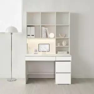 플로이 LED 몰입형 정면책상 세트 1200 + 2단서랍장 DF927900