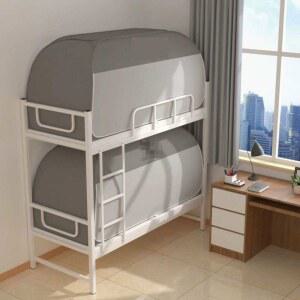 침대 난방텐트 실내 기숙사 외풍차단 난방 단일 블루 암막