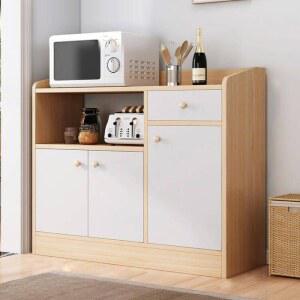 전자레인지 테이블 수납장 차봉 보관함 사무실 다기능 커피 다용도 레인지대 가열