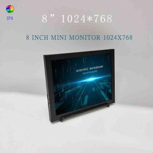 8인치 미니 모니터 1024X768 해상도 ips LCD 디스플레이 디스플레이 PC DVD DVR CCD 카메라 용 HDMI 비디오