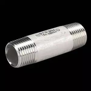 스텐부속 나사식 중니플 15A 파이프고정브라켓 각파이프연결