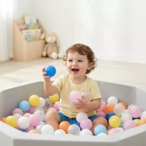 킹콩 볼풀공 컬러 소프트 볼풀장 텐트 칼라 공놀이 장난감 놀이방 85mm (약80개)