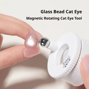 네일용 회전 캣아이 마그넷, 자동 유리구슬 네일 마그넷 스피너, 마그네틱 젤 폴리쉬 가이드 도구 네일아트