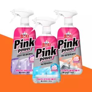 홈스타 핑크파워 클리너 750ml 3종 SET 욕실 물때 곰팡이 주방 기름때 제거