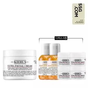 [키엘](강남점)[5천원 상품권][3S] 울트라 훼이셜 크림 125ml 세트 (+디럭스 6종)