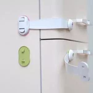 어린이 서랍 잠금 다용도 아기 베이비 유아 안전 잠금 장치 냉장고 슬라이딩 화장실 미닫이 장롱 가구 설치