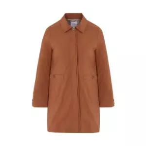 크로커다일 레이디체크 배색 시크한 싱글 코트 CLDFCT102