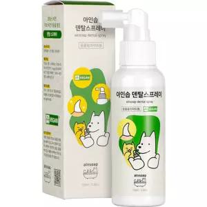 아인솝 강아지 고양이 입냄새 제 뿌리는 치약 구강 텐탈 스프레이 100ml