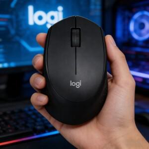 로지텍 호환 M330 사일런트 플러스 무선 마우스 2.4GHz USB 나노 수신기 1000DPI 조용한 클릭 사무용 (PC/