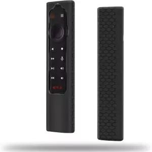NVIDIA Shield Android TV Pro/4K HDR 리모컨 케이스 보호 커버 미끄럼 방지 충격 실리콘 슬리브 - 블랙