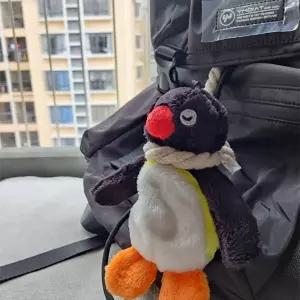 (구성 단일상품)핑구 밧줄 키링 펭귄 캐릭터 인형 액막이 백참 키링 가꾸 백꾸 가방 열쇠 고리 키홀더 친