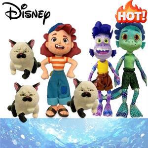 디즈니 픽사 영화 루카 알베르토 바다 괴물 플러시 장난감 고양이 보라색 소녀 인형 어린이위한 크리스마스