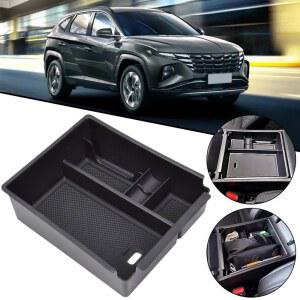 차량콘솔박스 자동차 팔걸이 보관함 현대 투싼 NX4 센터 콘솔 트레이 거치대 정리함 액세서리