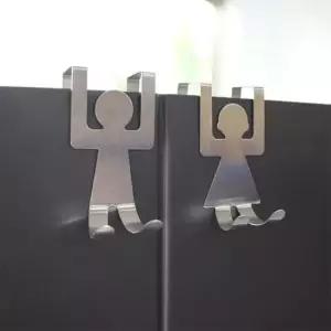 [생활] 남여모양 도어 후크 벽걸이형 옷걸이 수납용품 디자인