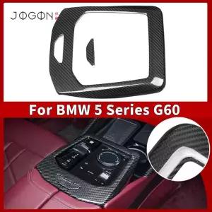 BMW 호환 5시리즈 G60 G68 530i 2024-2025 콘솔 기어패널 트림 리얼 카본 인테리어 악세사리