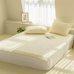 소프트 누빔패드 매트리스 에어워싱 4면밴딩 침대커버 매트리스커버 슈퍼싱글매트리스커버