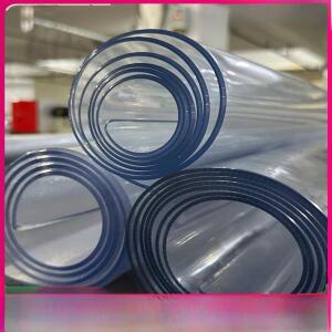 두꺼운 5mm 크리스탈 보드 테이블 매트 PVC 필름  유리  롤 투명 고무 방수 식탁보