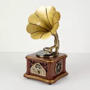 빈티지 턴테이블 옛날 축음기 lp 전축 클래식 레코드 플레이어 레트로