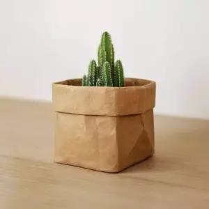 다용도 수납 정리 화분 커버 방수 크래프트 종이 봉투 에코 워셔블 페이퍼백 S