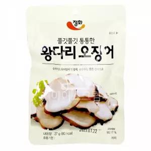정화식품 왕다리 왕다리오징어 오징어 27g 1개 안주