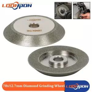 3인치그라인더날 Loonpon 다이아몬드 그라인딩 휠 디스크 78mm 3인치 텅스텐 강철 밀링 커터 그라인더