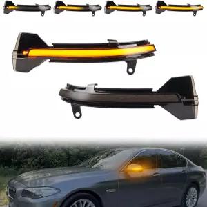 BMW 5/6/7 시리즈 F10-F11 10-16 GT F07 10-17 F12-F13 11-17 F01 08-15 훈제 사이드 미러 블링커 램프