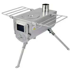 최강 야외용 화목 난로 렌지 캠핑용 장작난로 연통포함 화로대 S