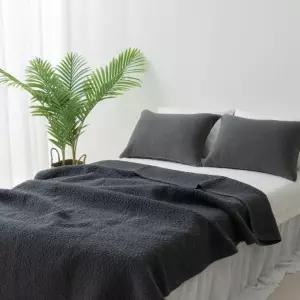 키와이제이영  순면 워싱 피그먼트 패드겸이불 가벼운이불 부드러운 간절기 낮잠이불 봄 사계절