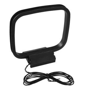 [미국배송] 실내 라디오 블루투스 홈 스테레오 수신기 AV 오디오 극장용 AEDIKO AM 루프 안테나 2핀 베어 와이어