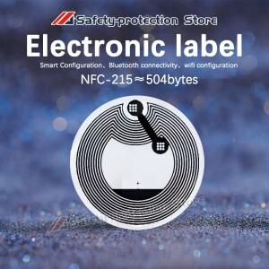 NFC 스티커 ntag215 칩 유도 태그 수제 음악 벽 스마트 홈 스위치 13 56 MHz  HUAWEI호환 ios