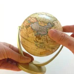 10cm 탁상용 글로브 인테리어 장식 소품 회전형 받침대 포함 학습용 세계지도