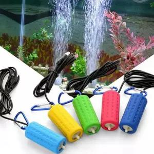 소형 기포기 저소음 캠핑 어항 수족관 기포기 산소 산소발생기 야외용 캠핑용 휴대용 피싱 용품 야외 민물