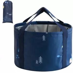 발 담그기용 다기능 접이식 양동이 휴대용 족욕 가방 목욕 홈 페디큐어 대야 야외 캠핑 세탁 낚시 대기용