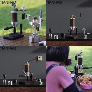 휴대용 공압식 에스프레소 머신, 가정, 사무실, 야외용 수동 커피 메이커, 공기압 추출 시스템 탑재