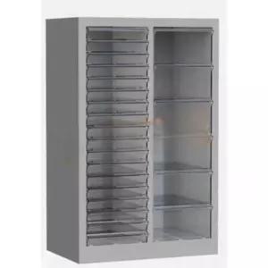 네일아트 용품 보관함 수납함 크림화이트 칸막이 정리대