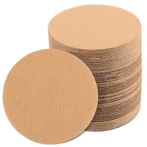 [미국배송] 믹스티치 50개 원형 골판지 시트 2MM 두꺼운 종이 4인치 평평한 포장지 패드 DIY 공예 아트 프로젝트 웨딩 크리스마스 축제 장식