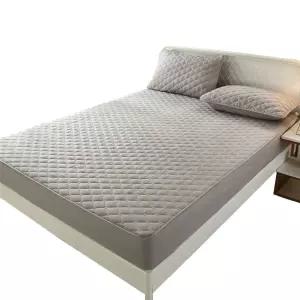 라지킹침대패드 여름용 냉감패드lk 그레이 바닥 여름까는이불 4면고정
