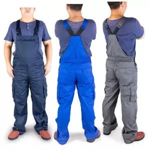 스판 멜빵 작업복 상하의 공용 작업멜빵 빅사이즈 유니폼 초록색